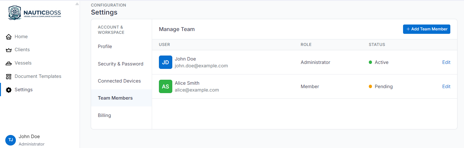 Team Management