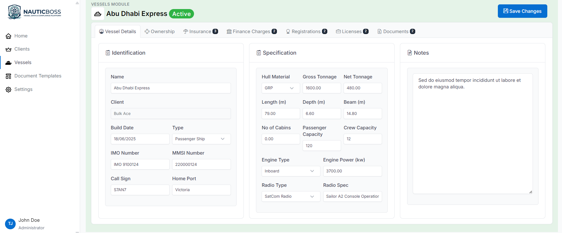 NauticBoss vessel editor